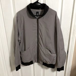 Grey Lightweight Bomber Jacket